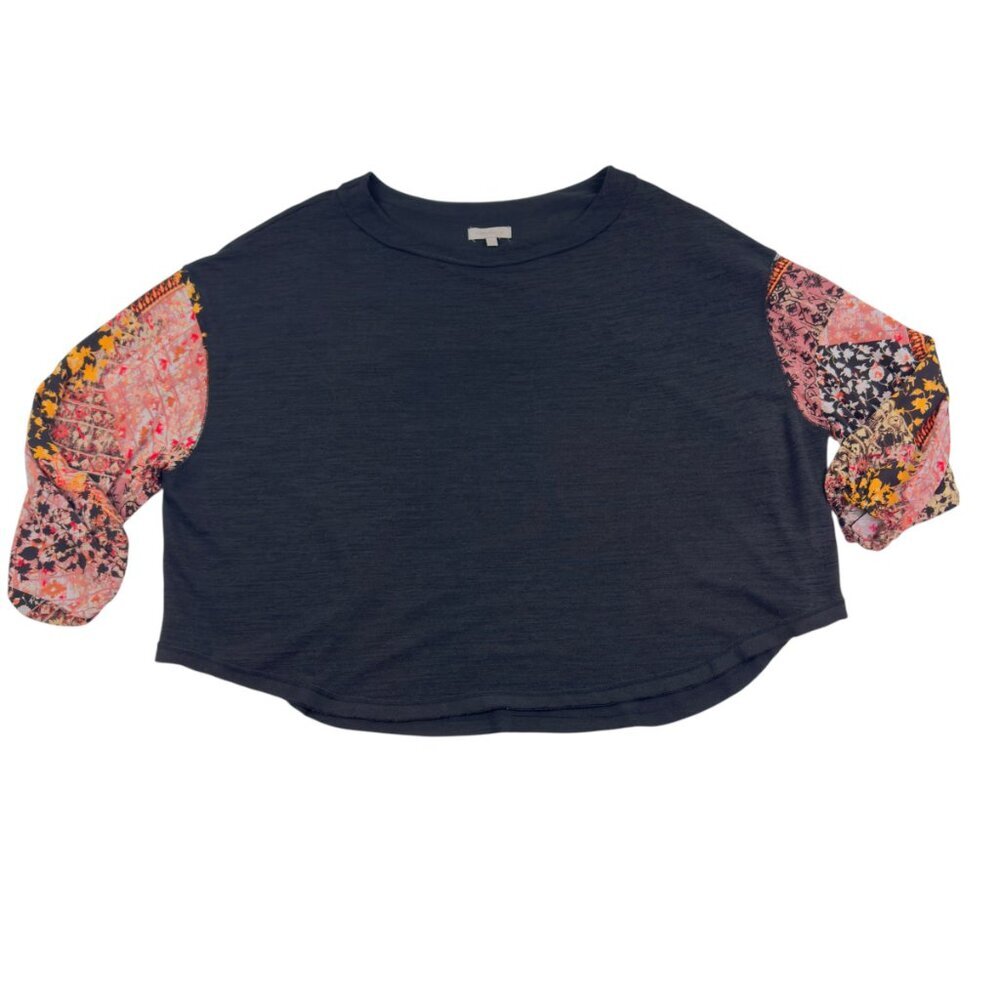 Wonderly Lightweight Boho Raglan Sleeve Pull Over Wide Neck Top Women's 0X